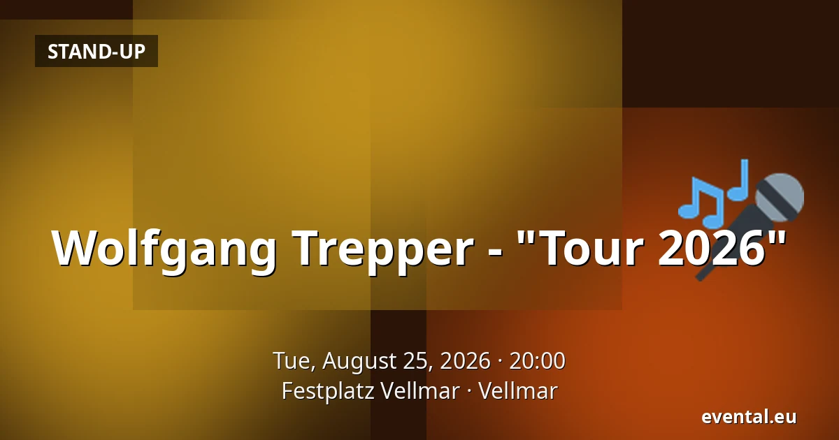 Wolfgang Trepper - "Tour 2026" — Festplatz Vellmar, Vellmar