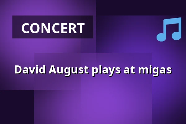David August plays at migas — migas, a listening bar, Berlin