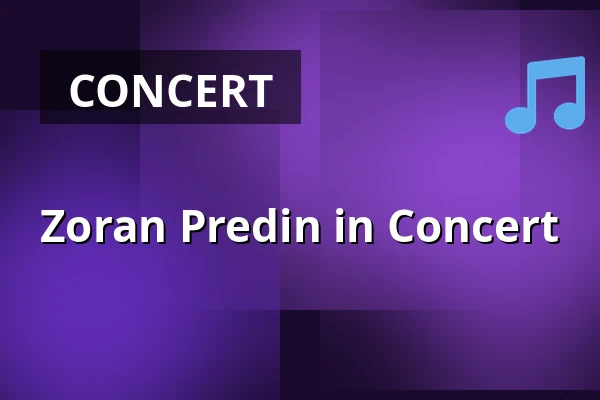 Zoran Predin in Concert — URANIA CEENEMA, Vienna