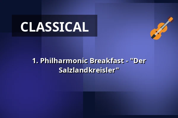 1. Philharmonic Breakfast - "Der Salzlandkreisler" — Dr.-Tolberg-Saal, Schönebeck (Elbe)