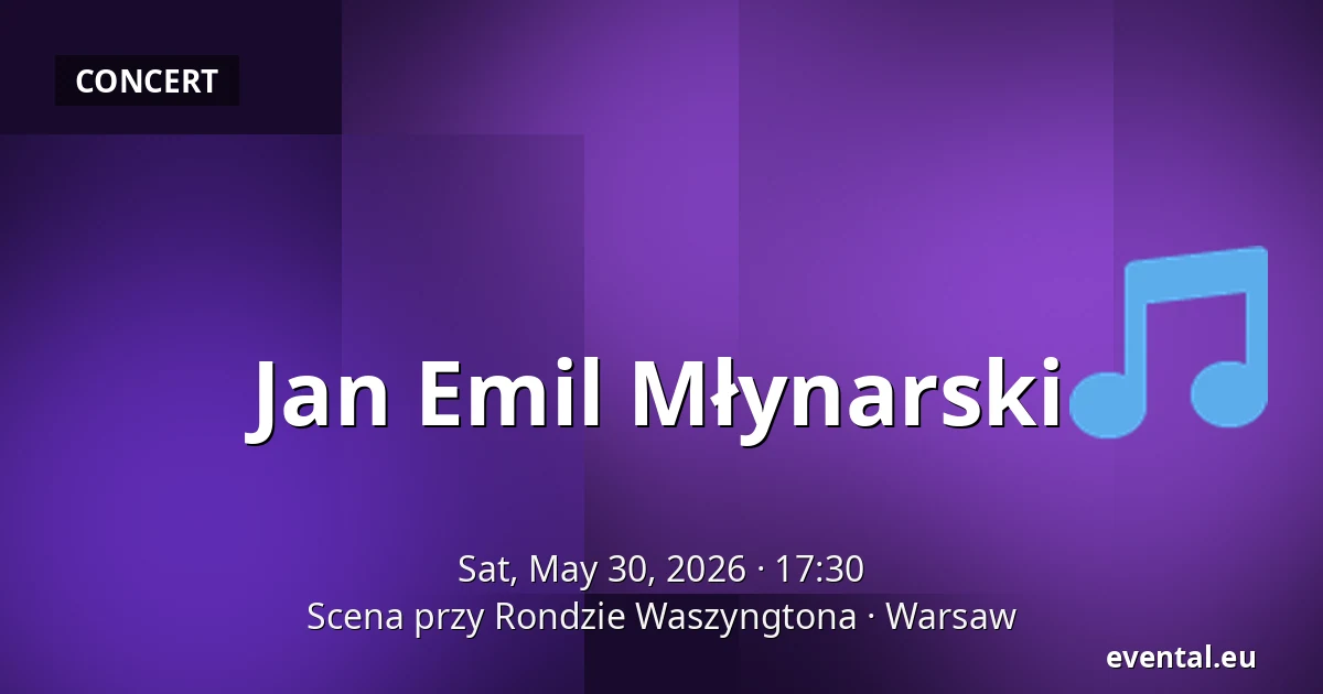 Jan Emil Młynarski — Scena przy Rondzie Waszyngtona, Warsaw