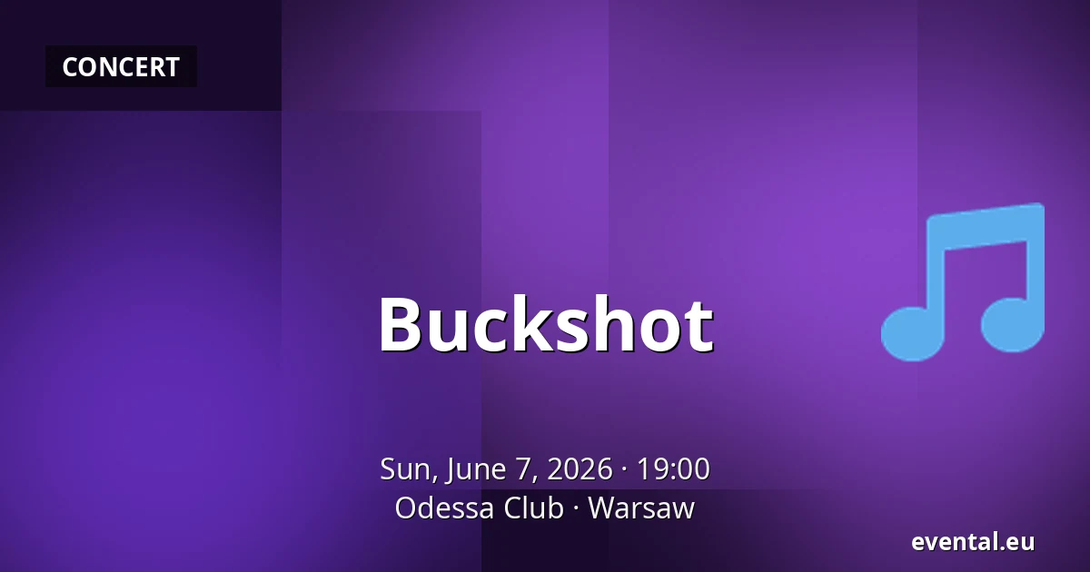 Buckshot — Odessa Club, Warsaw