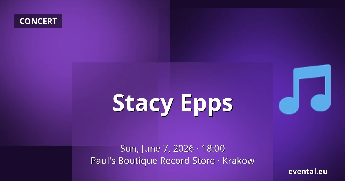Stacy Epps — Paul's Boutique Record Store, Krakow