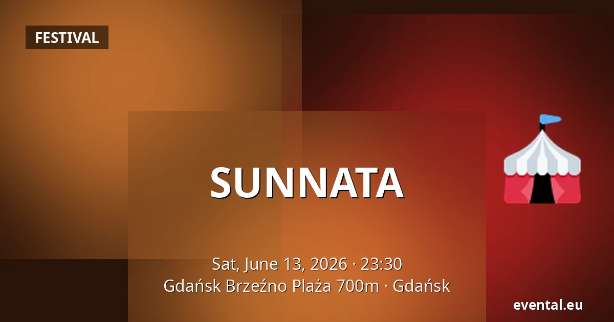 SUNNATA — Gdańsk Brzeźno Plaża 700m, Gdańsk