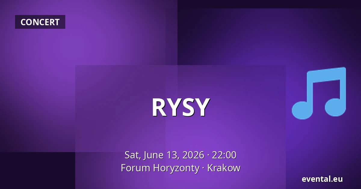 RYSY — Forum Horyzonty, Krakow