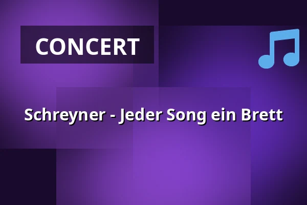 Schreyner - Jeder Song ein Brett — SPECTRUM CLUB, Augsburg