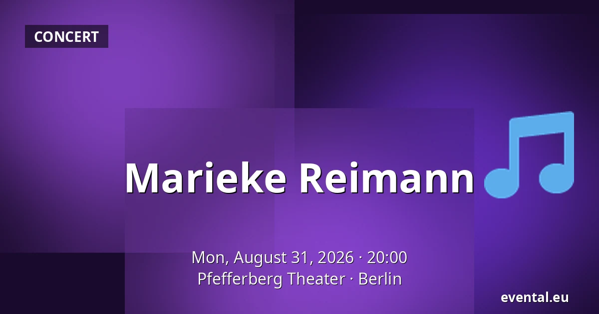 Marieke Reimann — Pfefferberg Theater, Berlin