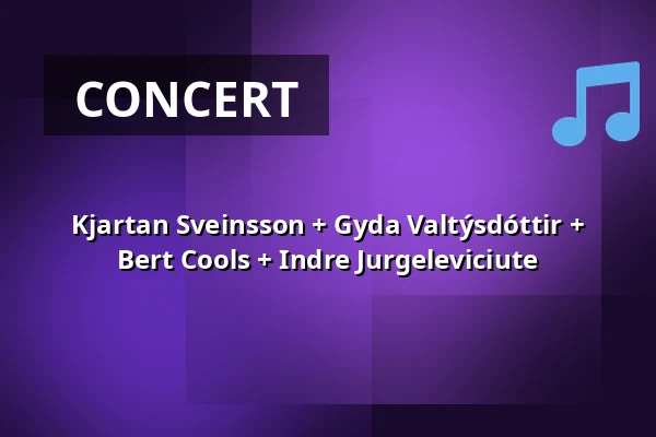 Kjartan Sveinsson + Gyda Valtýsdóttir + Bert Cools + Indre Jurgeleviciute — silent green Kuppelhalle, Berlin