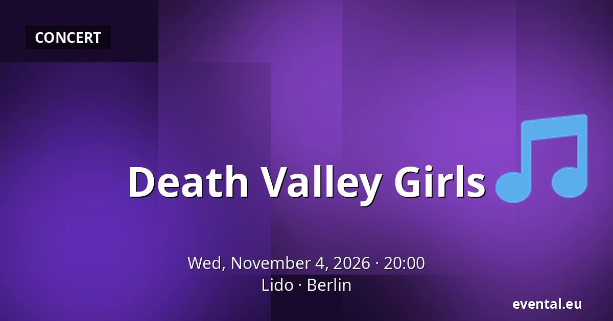Death Valley Girls — Lido, Berlin