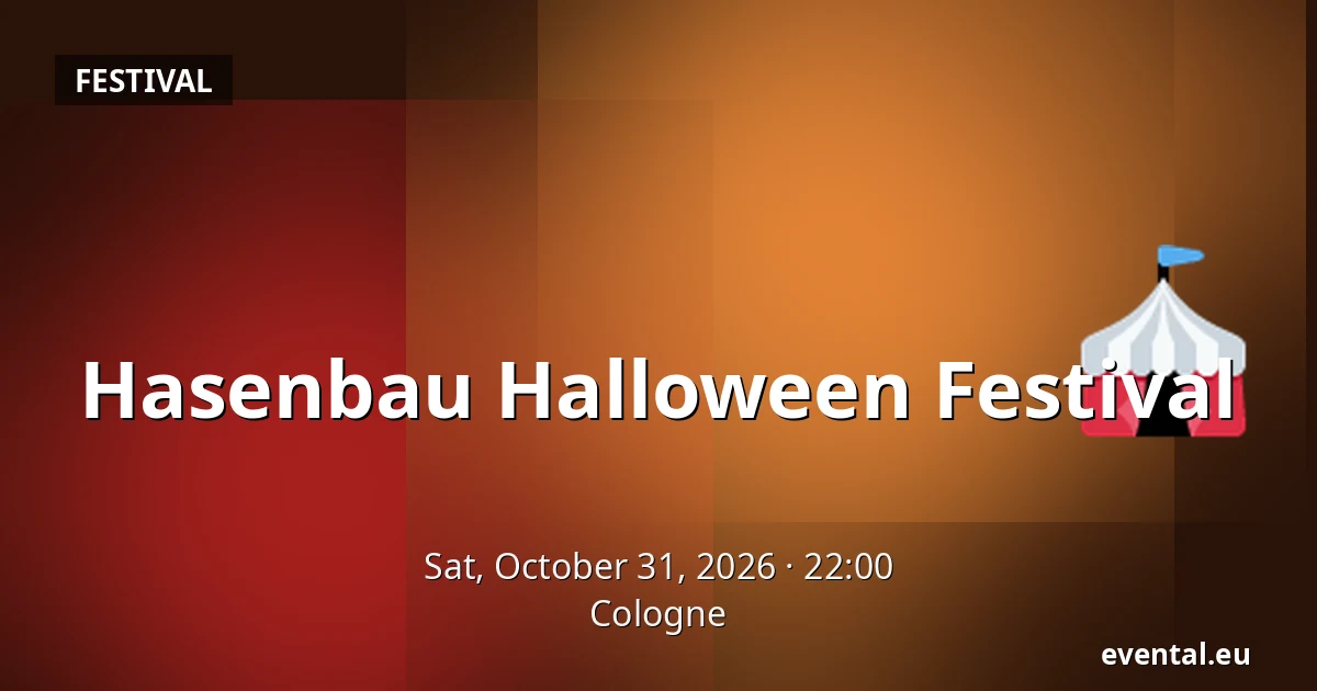 Hasenbau Halloween Festival — Cologne
