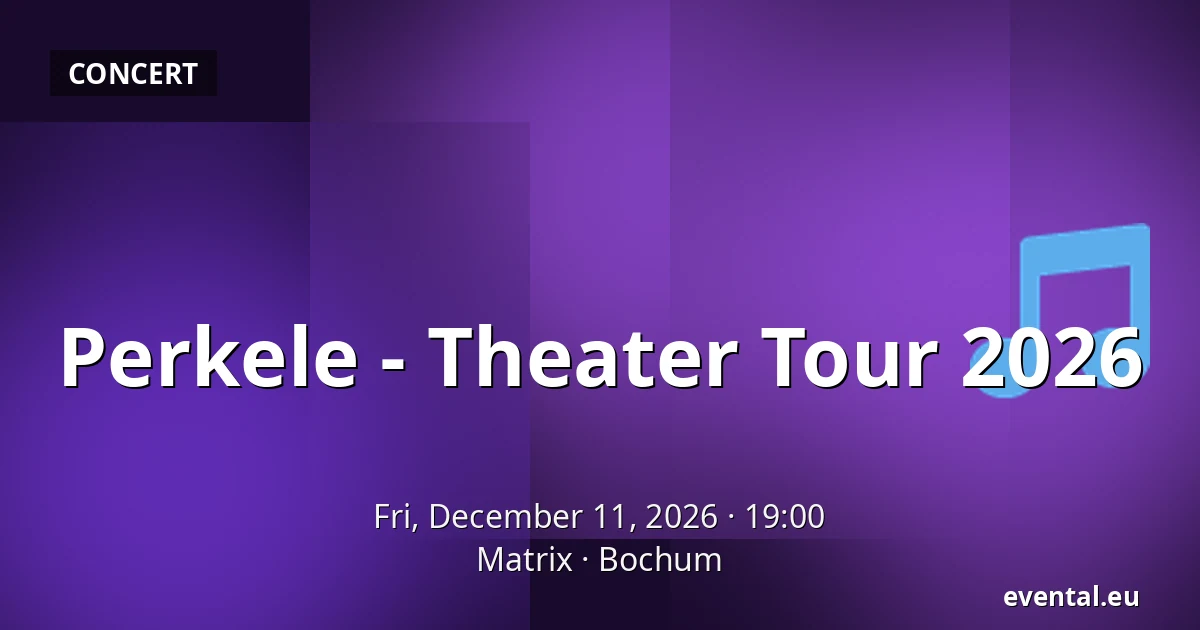 Perkele - Theater Tour 2026 — Matrix, Bochum