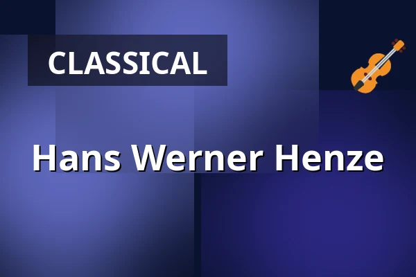 Hans Werner Henze — Malakoffturm, Bottrop