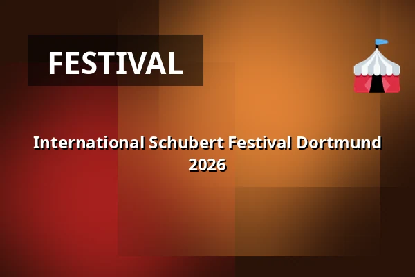 International Schubert Festival Dortmund 2026 — Kokerei Hansa, Dortmund