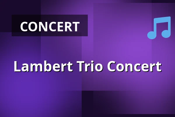 Lambert Trio Concert — Jazzclub Tonne, Dresden