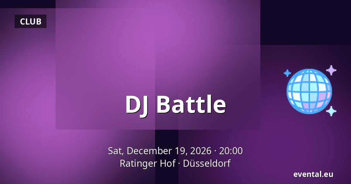 DJ Battle — Ratinger Hof, Düsseldorf
