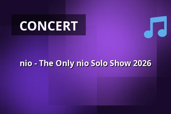 nio - The Only nio Solo Show 2026 — Das Bett, Frankfurt