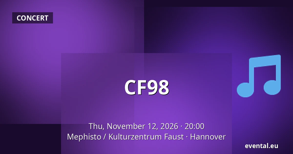 CF98 — Mephisto / Kulturzentrum Faust, Hannover