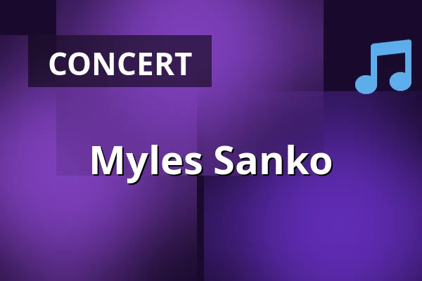 Myles Sanko — Stadtgarten Köln, Cologne