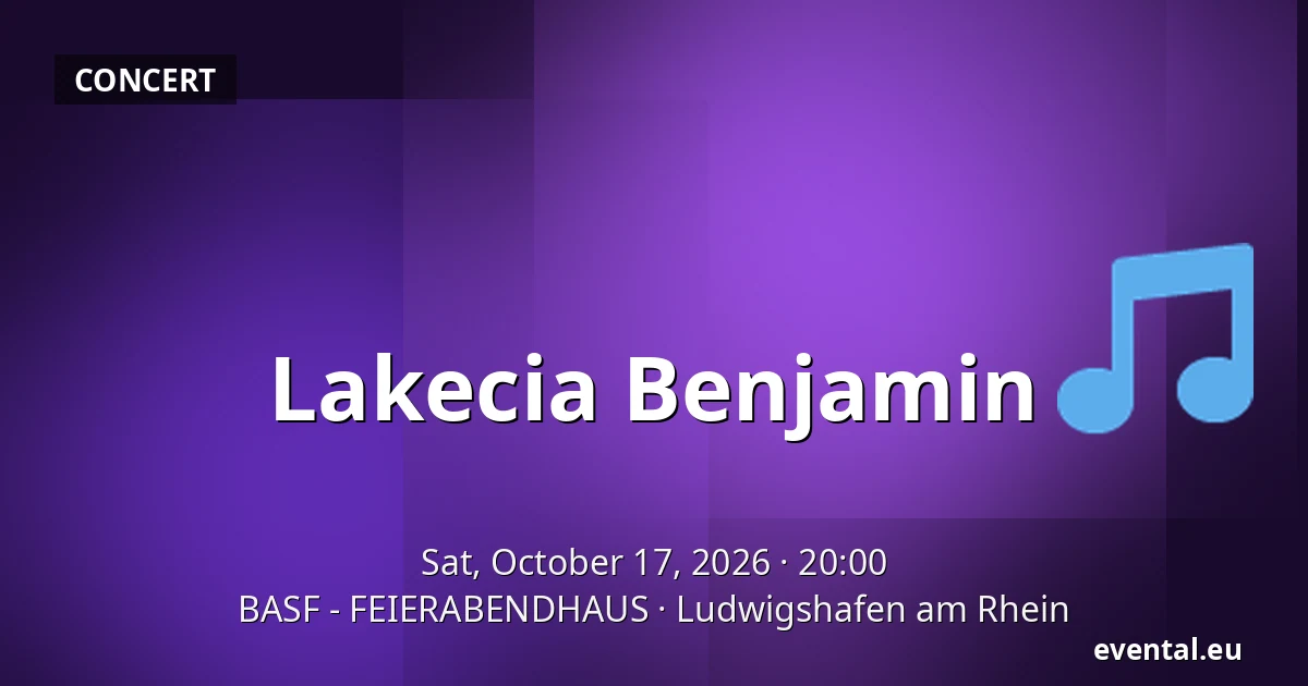 Lakecia Benjamin — BASF - FEIERABENDHAUS, Ludwigshafen am Rhein
