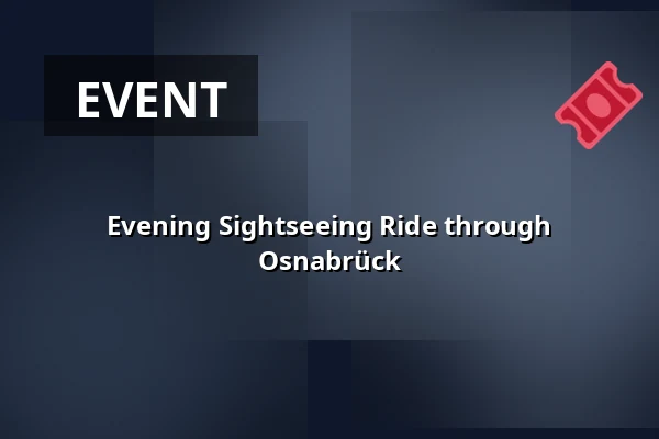 Evening Sightseeing Ride through Osnabrück — Haltestelle Lortzingstraße / Ecke Domhof Osnabrück, Osnabrück