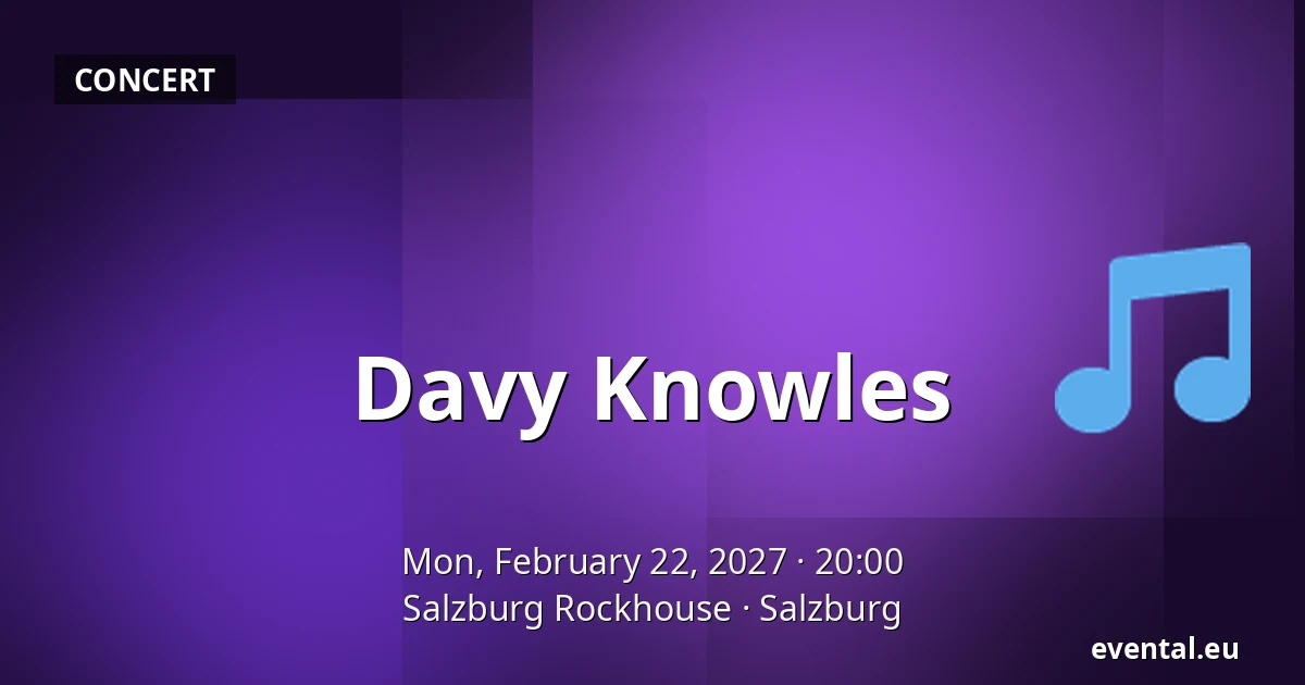 Davy Knowles — Salzburg Rockhouse, Salzburg