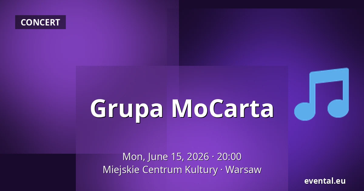 Grupa MoCarta — Miejskie Centrum Kultury, Warsaw