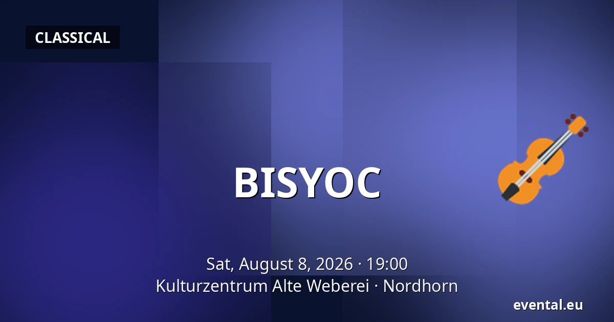 BISYOC — Kulturzentrum Alte Weberei, Nordhorn