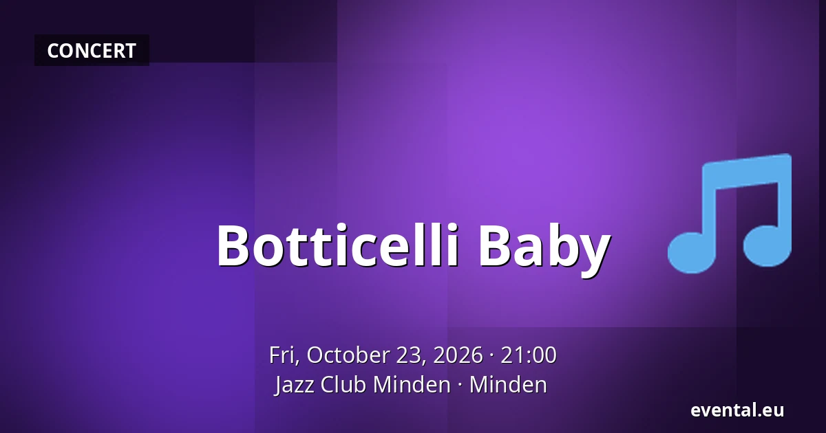 Botticelli Baby — Jazz Club Minden, Minden