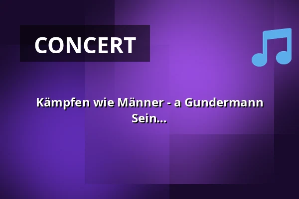 Kämpfen wie Männer - a Gundermann evening - festival tent concert with Soll Sein — Besucherbergwerk F60, Lichterfeld