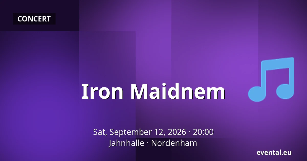 Iron Maidnem — Jahnhalle, Nordenham