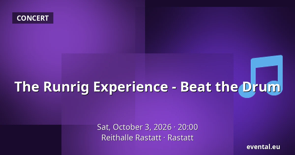 The Runrig Experience - Beat the Drum — Reithalle Rastatt, Rastatt