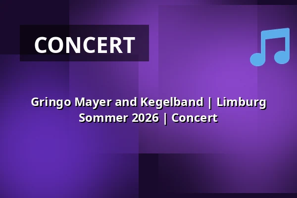 Gringo Mayer and Kegelband | Limburg Sommer 2026 | Concert — Klosterruine Limburg, Bad Dürkheim