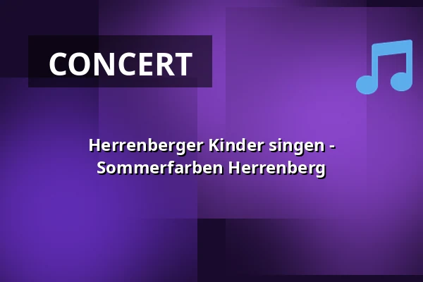 Herrenberger Kinder singen - Sommerfarben Herrenberg — Marktplatz Herrenberg, Herrenberg