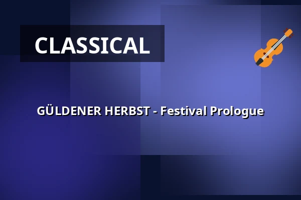 GÜLDENER HERBST - Festival Prologue — Stadtkirche Sankt Peter und Paul, Weimar