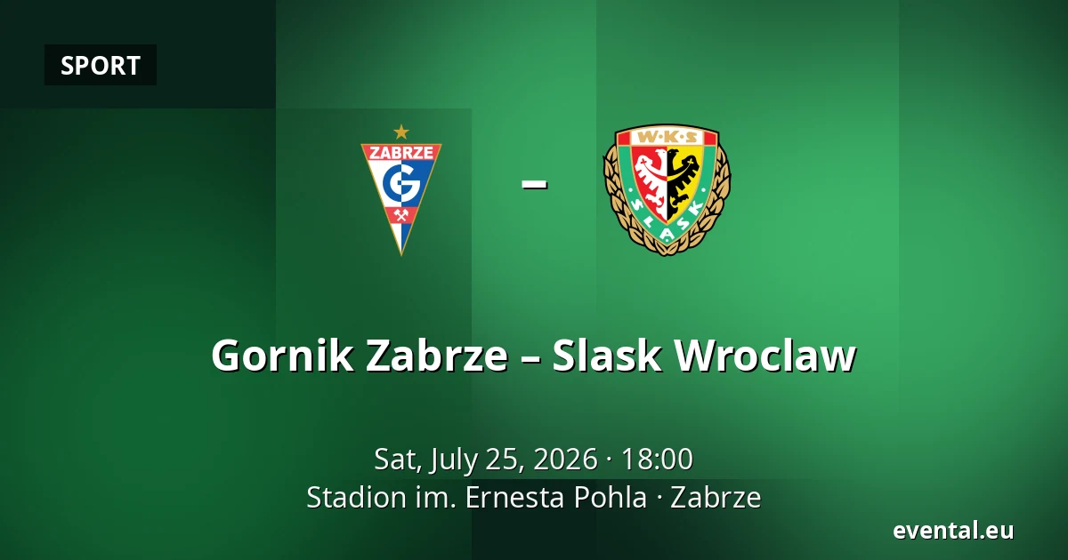 Gornik Zabrze – Slask Wroclaw — Stadion im. Ernesta Pohla, Zabrze