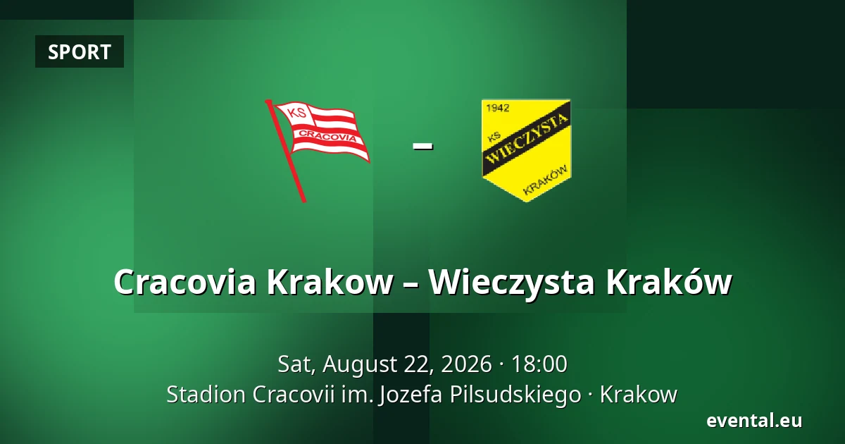 Cracovia Krakow – Wieczysta Kraków — Stadion Cracovii im. Jozefa Pilsudskiego, Krakow
