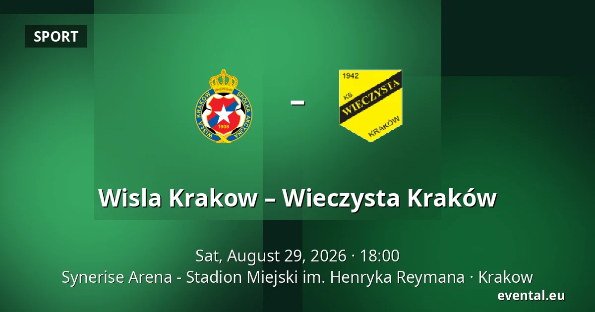 Wisla Krakow – Wieczysta Kraków — Synerise Arena - Stadion Miejski im. Henryka Reymana, Krakow
