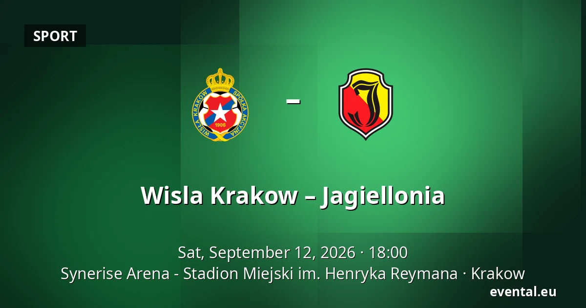 Wisla Krakow – Jagiellonia — Synerise Arena - Stadion Miejski im. Henryka Reymana, Krakow