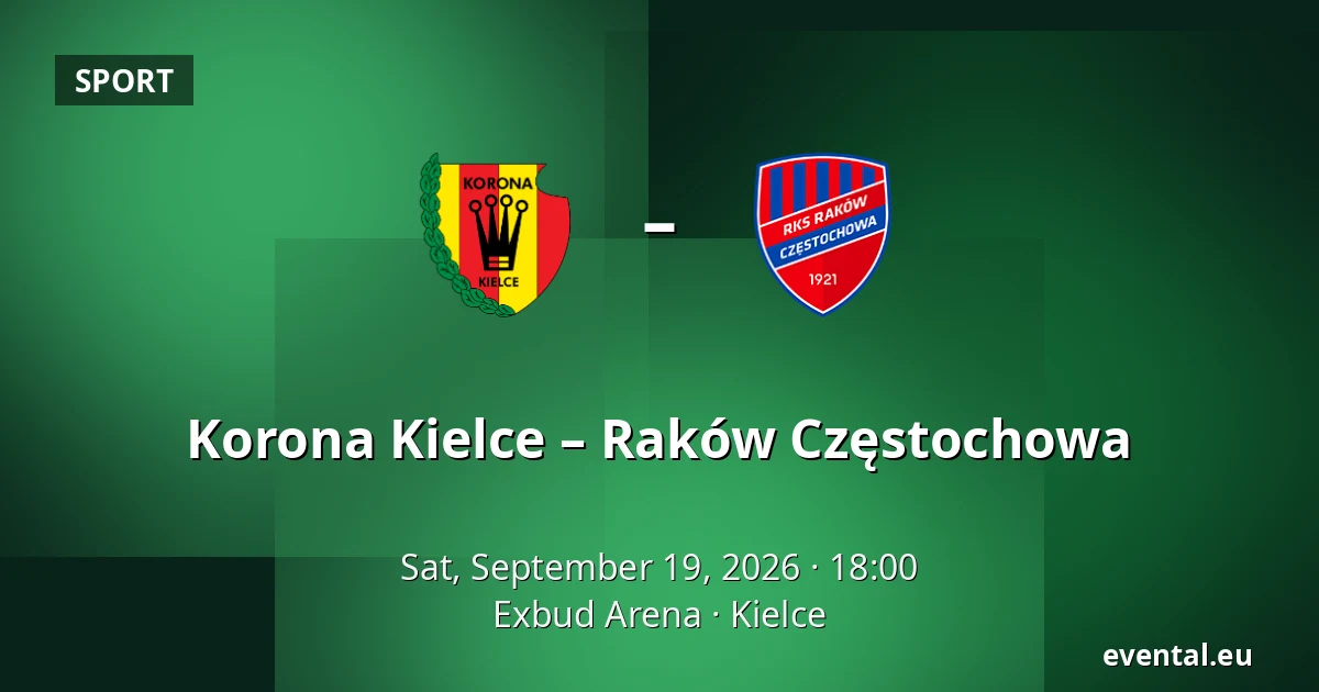 Korona Kielce – Raków Częstochowa — Exbud Arena, Kielce