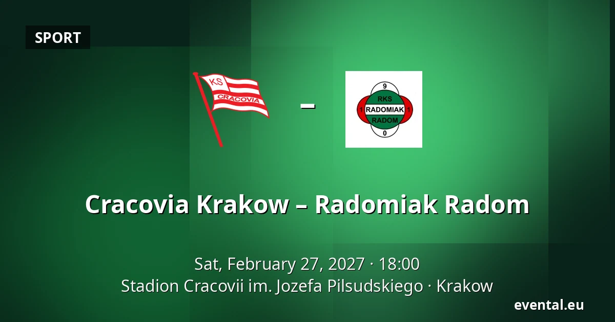 Cracovia Krakow – Radomiak Radom — Stadion Cracovii im. Jozefa Pilsudskiego, Krakow
