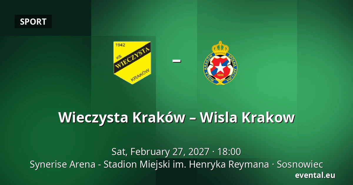 Wieczysta Kraków – Wisla Krakow — Synerise Arena - Stadion Miejski im. Henryka Reymana, Sosnowiec