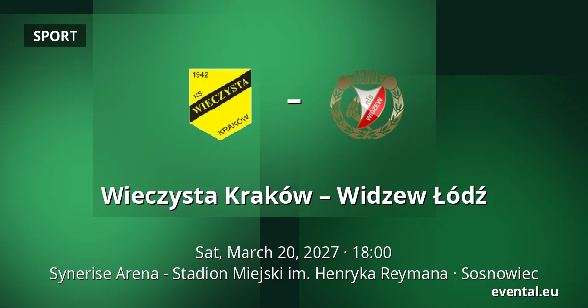 Wieczysta Kraków – Widzew Łódź — Synerise Arena - Stadion Miejski im. Henryka Reymana, Sosnowiec