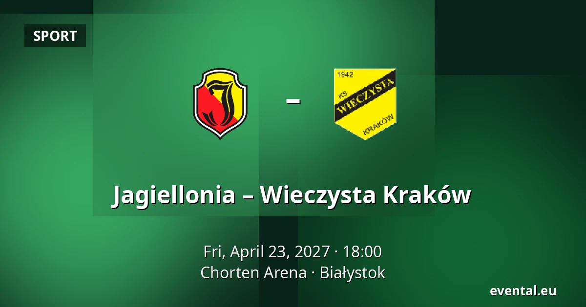 Jagiellonia – Wieczysta Kraków — Chorten Arena, Białystok