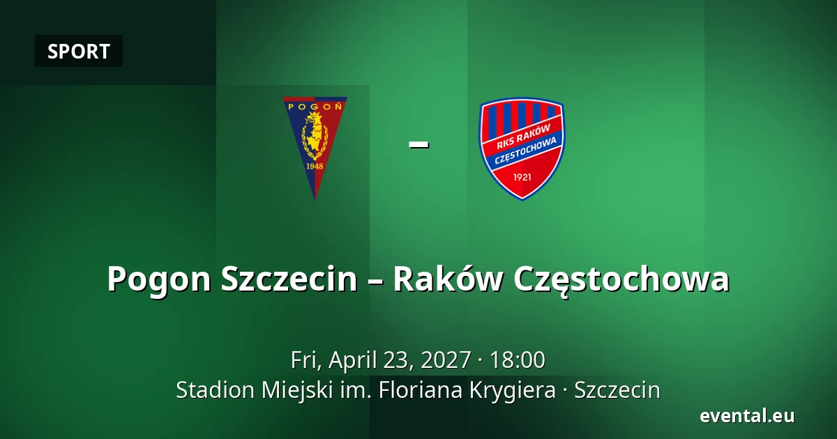 Pogon Szczecin – Raków Częstochowa — Stadion Miejski im. Floriana Krygiera, Szczecin