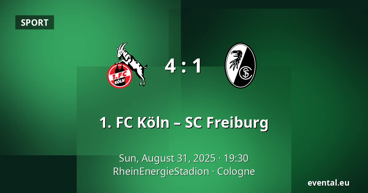 1. FC Köln – SC Freiburg — RheinEnergieStadion, Cologne