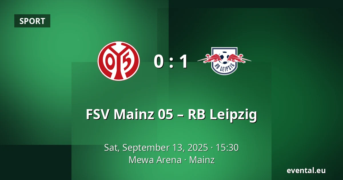 FSV Mainz 05 – RB Leipzig — Mewa Arena, Mainz