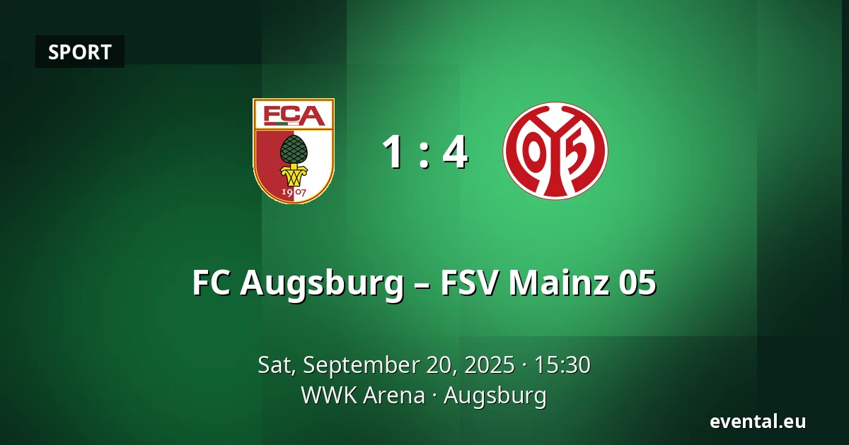 FC Augsburg – FSV Mainz 05 — WWK Arena, Augsburg