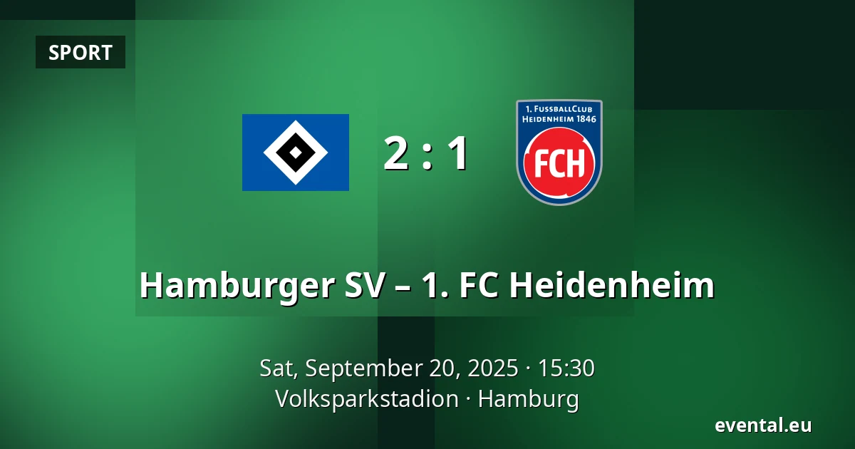 Hamburger SV – 1. FC Heidenheim — Volksparkstadion, Hamburg