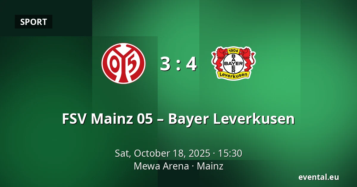 FSV Mainz 05 – Bayer Leverkusen — Mewa Arena, Mainz