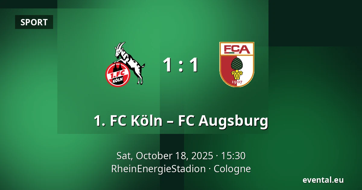 1. FC Köln – FC Augsburg — RheinEnergieStadion, Cologne